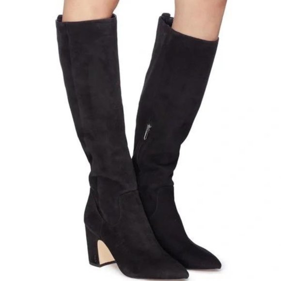 Sam Edelman Shoes - SAM EDELMAN Hai Black Suede Knee High Boots "Hustlers" Movie Size 11
